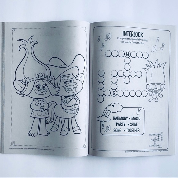 Trolls Trollstopia coloring and activity book - Picture 12 of 12
